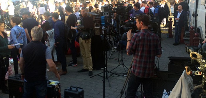 The world's media descend on Manchester