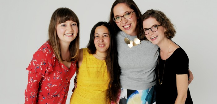 Left to right: Olivia Brown, Naomi Belshaw, Kat Alder and Carolin Denz © Tony Briggs